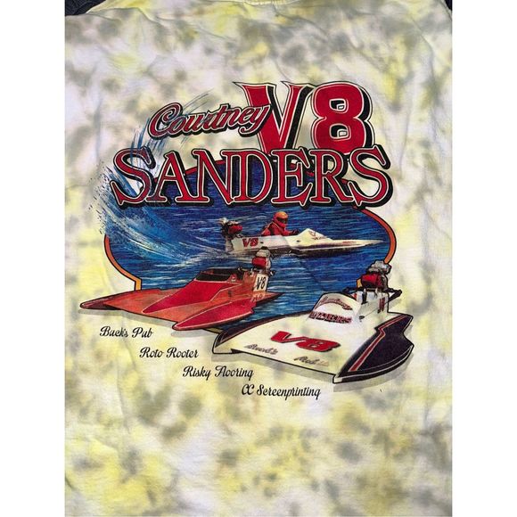Vintage V8 Speed Boat Tie-Dye Tee - Picture 4 of 5